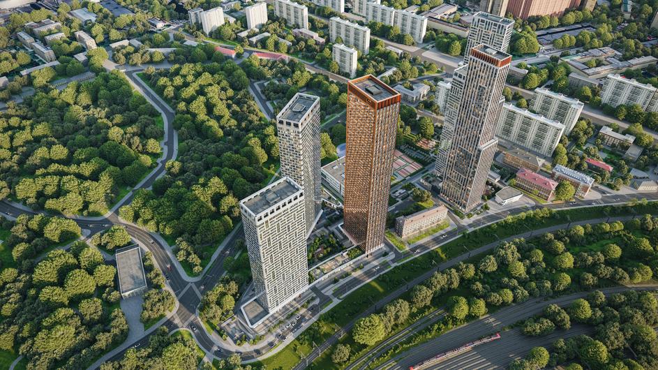 ЖК AMBER CITY и ЖК Мангазея на Речном 4