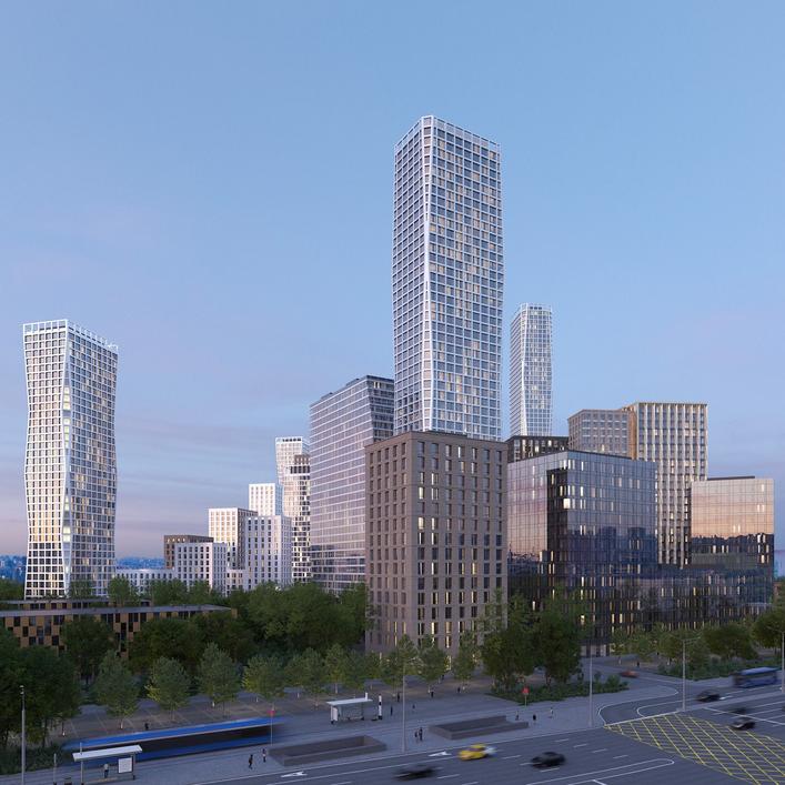 ЖК 1-й Нагатинский и Dream Towers Москва 2