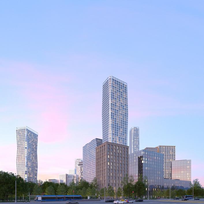 ЖК 1-й Нагатинский и Dream Towers Москва 3