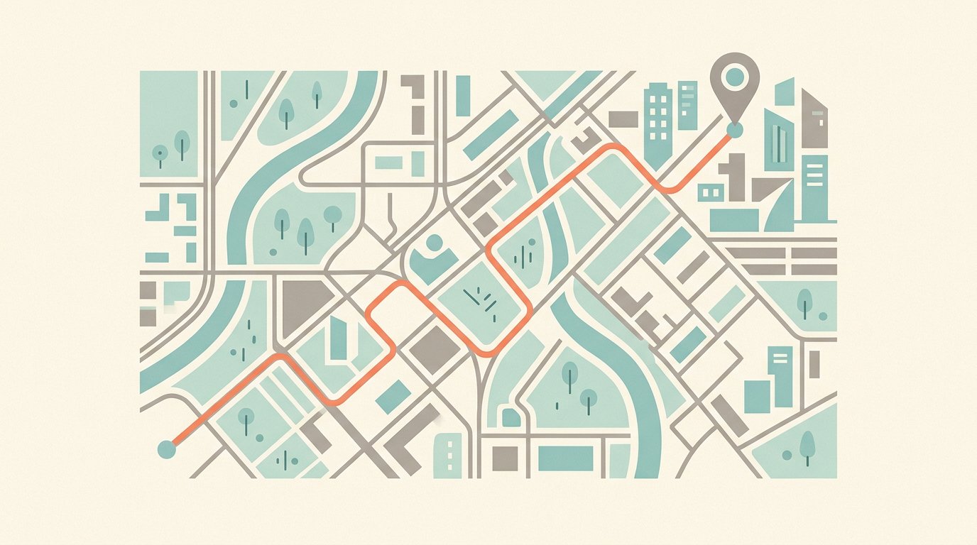 Схема карты с маршрутом: как оценивать расстояние до метро при выборе ЖК