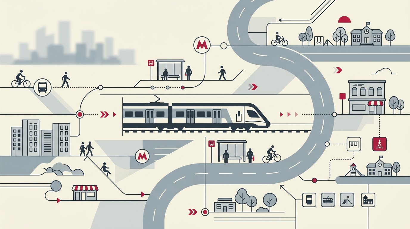Иллюстрация темы: транспорт и окружение (не фото объекта)